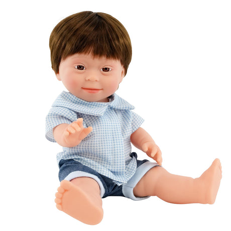 BiBi Doll Down Syndrome Boy - Brown Hair (36 cm / 14") by BiBi Doll - UKBuyZone