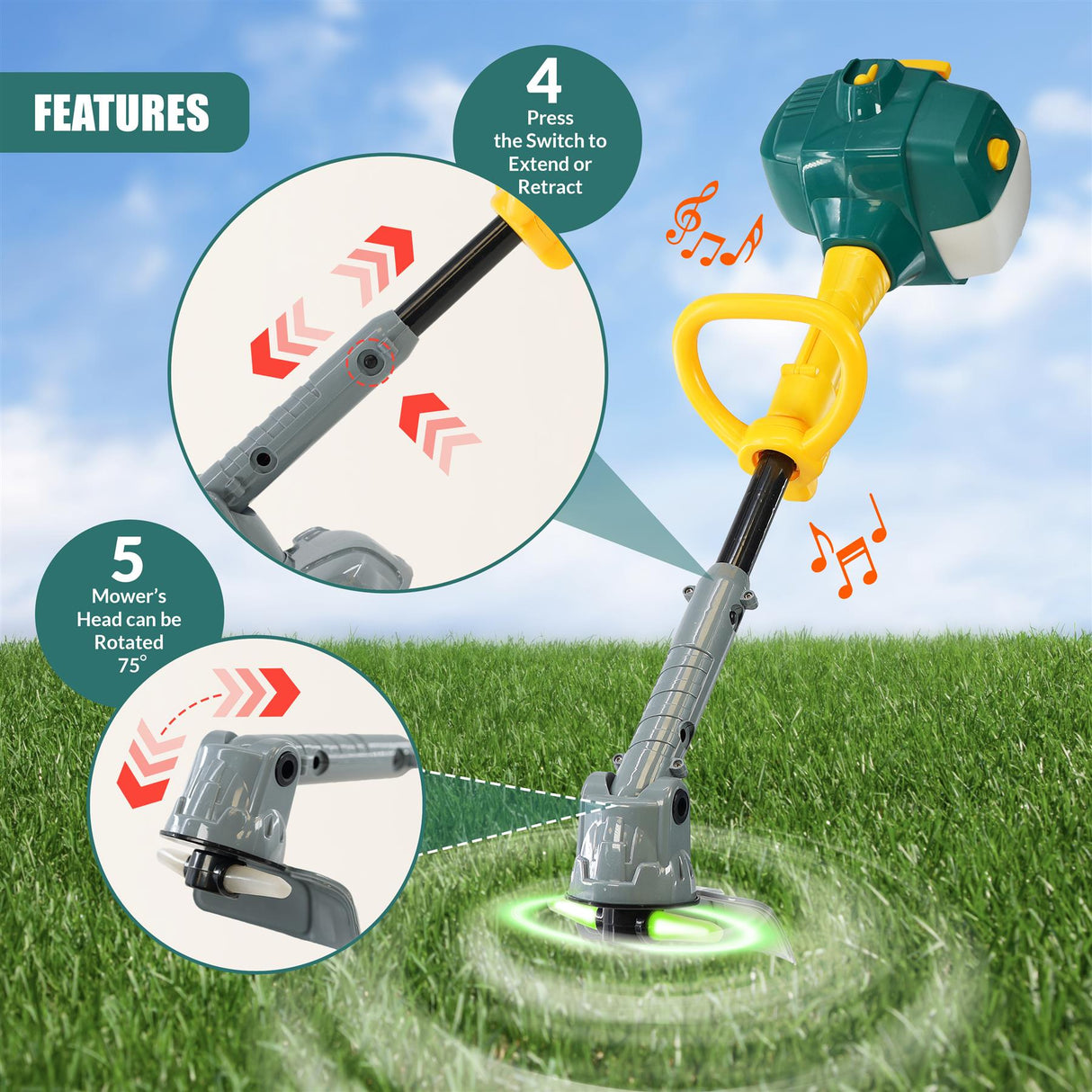 Kids Garden Toy Strimmer by The Magic Toy Shop - UKBuyZone