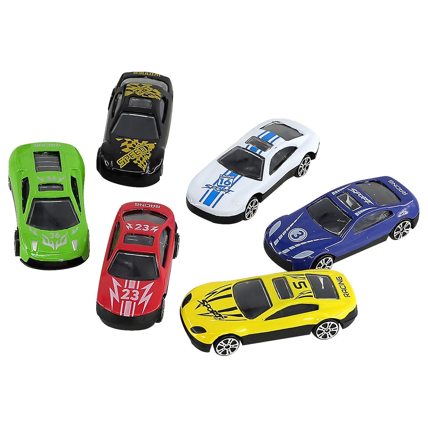 Kids Toy Truck Carrier & 6 Mini Cars Set by The Magic Toy Shop - UKBuyZone