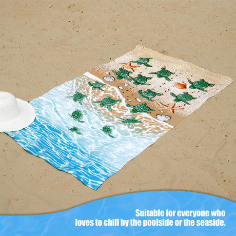 Turtles Design Large Towel by Geezy - UKBuyZone