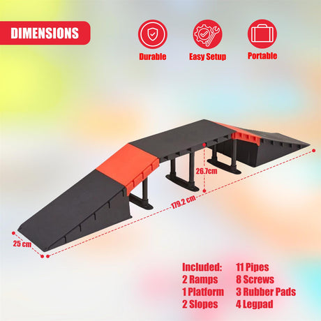 Multi-Functional 6-in-1 Ramp Set by GEEZY - UKBuyZone