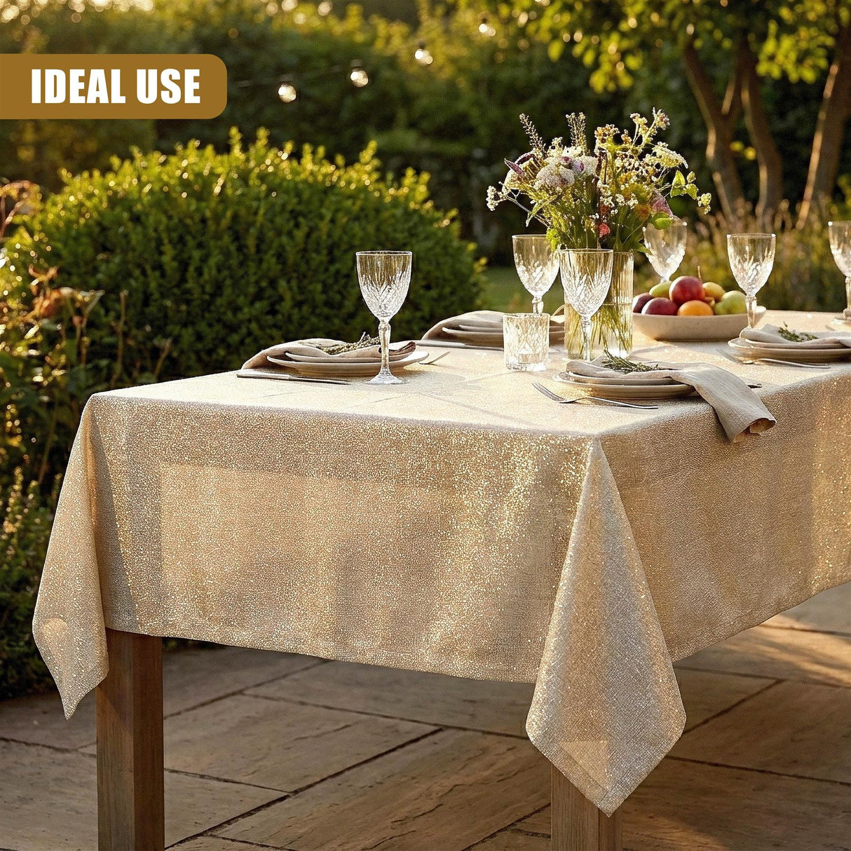 Metallic Table Cloth