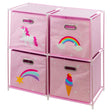 Kids Unicorn Design Storage Cubes by The Magic Toy Shop - UKBuyZone