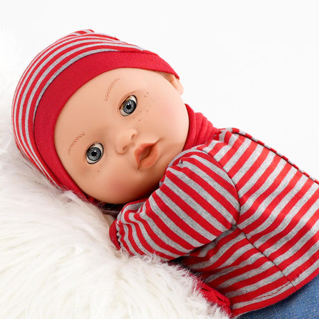 Sleeping Boy Dolls with Freckles, Sounds and Dummy by BiBi Doll - UKBuyZone