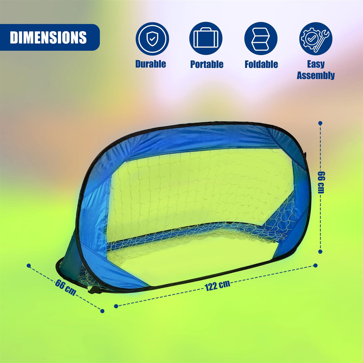 Pop Up Football Goal Indoor/Outdoor Soccer Goal