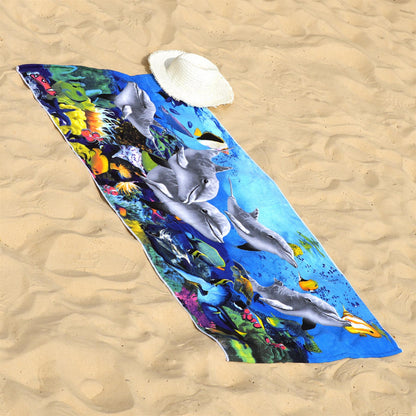 Dolphins Design Large Towel by GEEZY - UKBuyZone