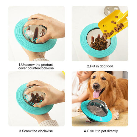 Pet Treat Dispenser Ball by GEEZY - UKBuyZone