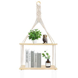 Geezy Hanging Boho Chic Floating Shelf