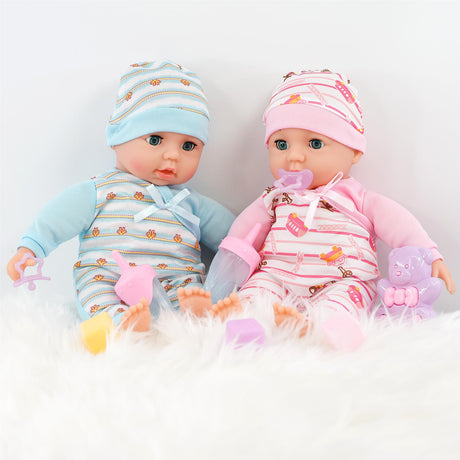 Twins Baby Girl & Boy Dolls by The Magic Toy Shop - UKBuyZone