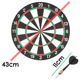 Double-Sided Dartboard with 6 Darts