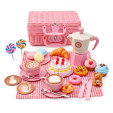 Tea Party Set with Picnic Basket