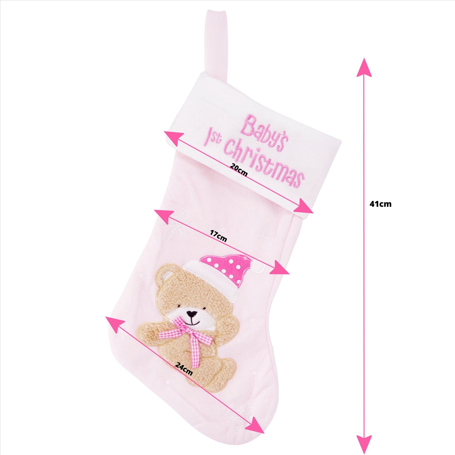 PINK BABY STOCKING by The Magic Toy Shop - UKBuyZone