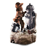 Fire Hydrant Water Feature Outdoor With LED by GEEZY - UKBuyZone