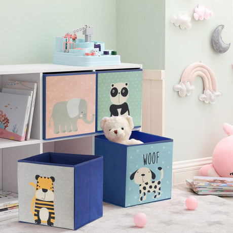 UKbuyzone Set of 4 Animal Design Storage Boxes