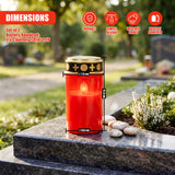 Set of 2 LED Grave Candles