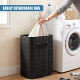 Black Bamboo Laundry Hamper 72L