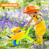 Kids Plastic Garden Wheelbarrow Playset
