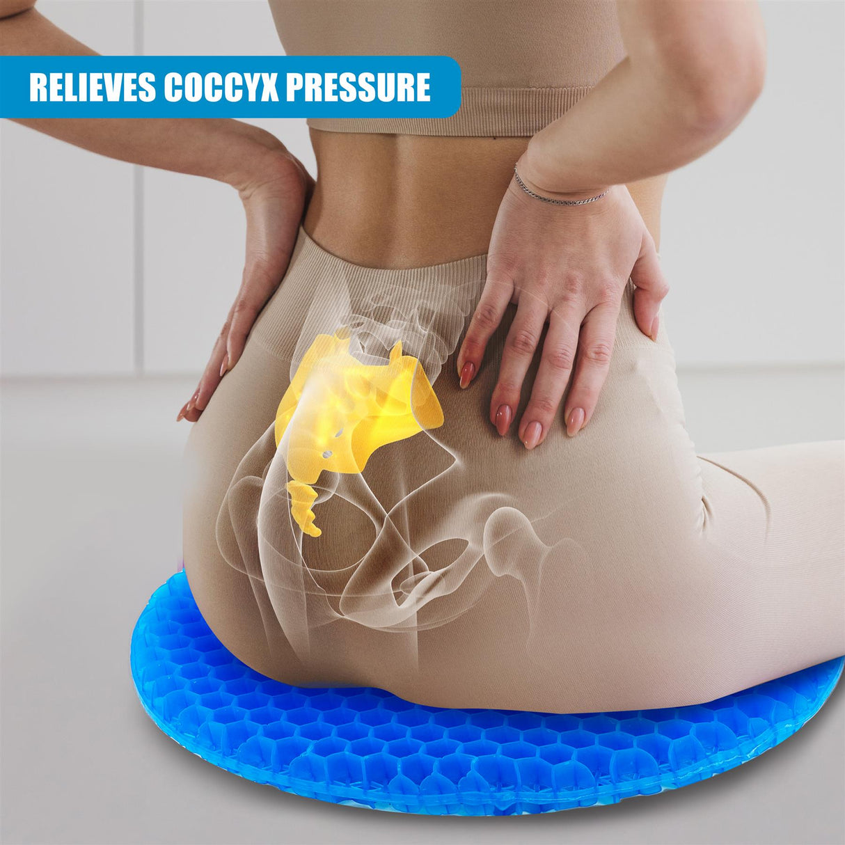 Orthopaedic Gel Seat Pillow by GEEZY - UKBuyZone