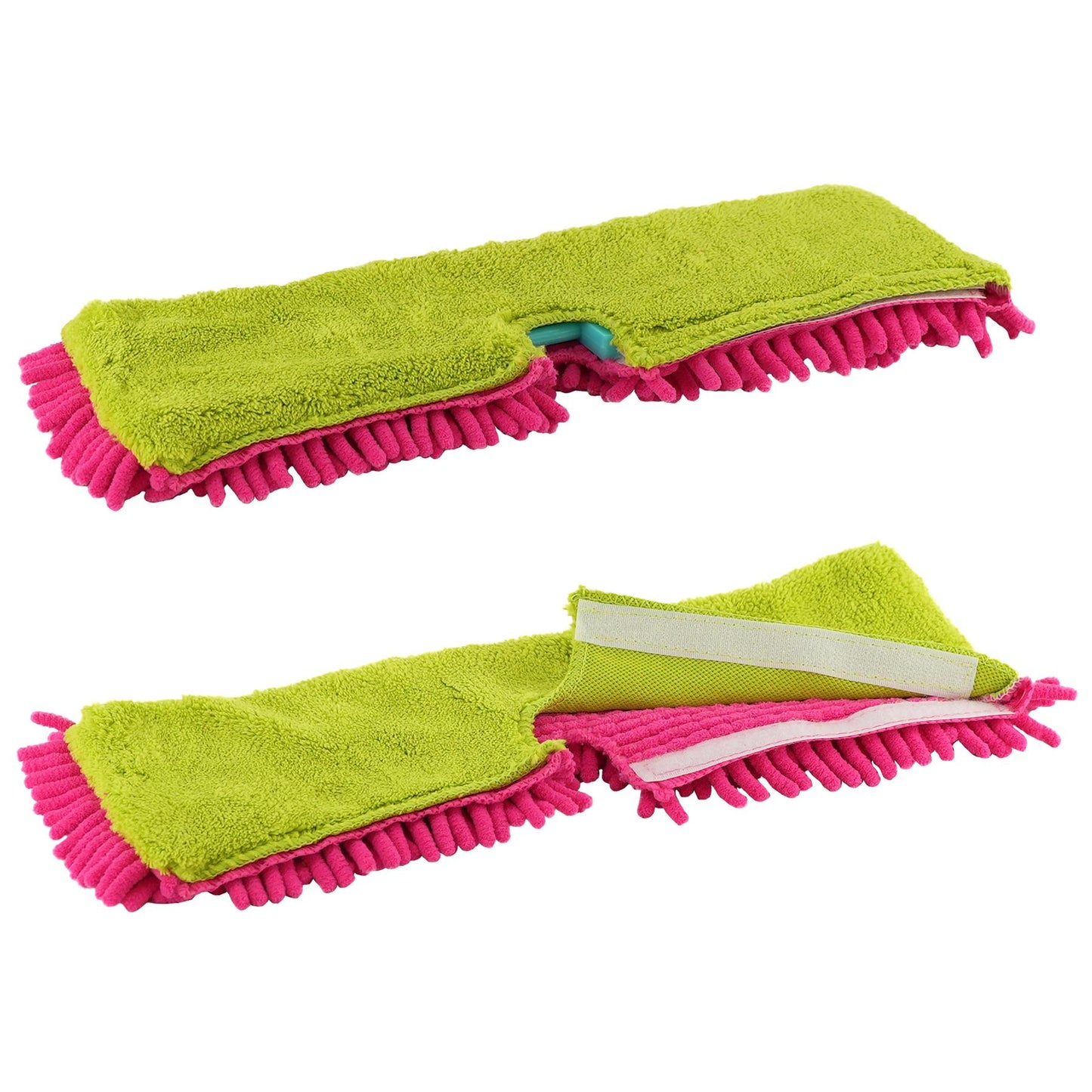Double-Sided Microfibre Mop + 1 FREE Mop Pad Refill by Geezy - UKBuyZone