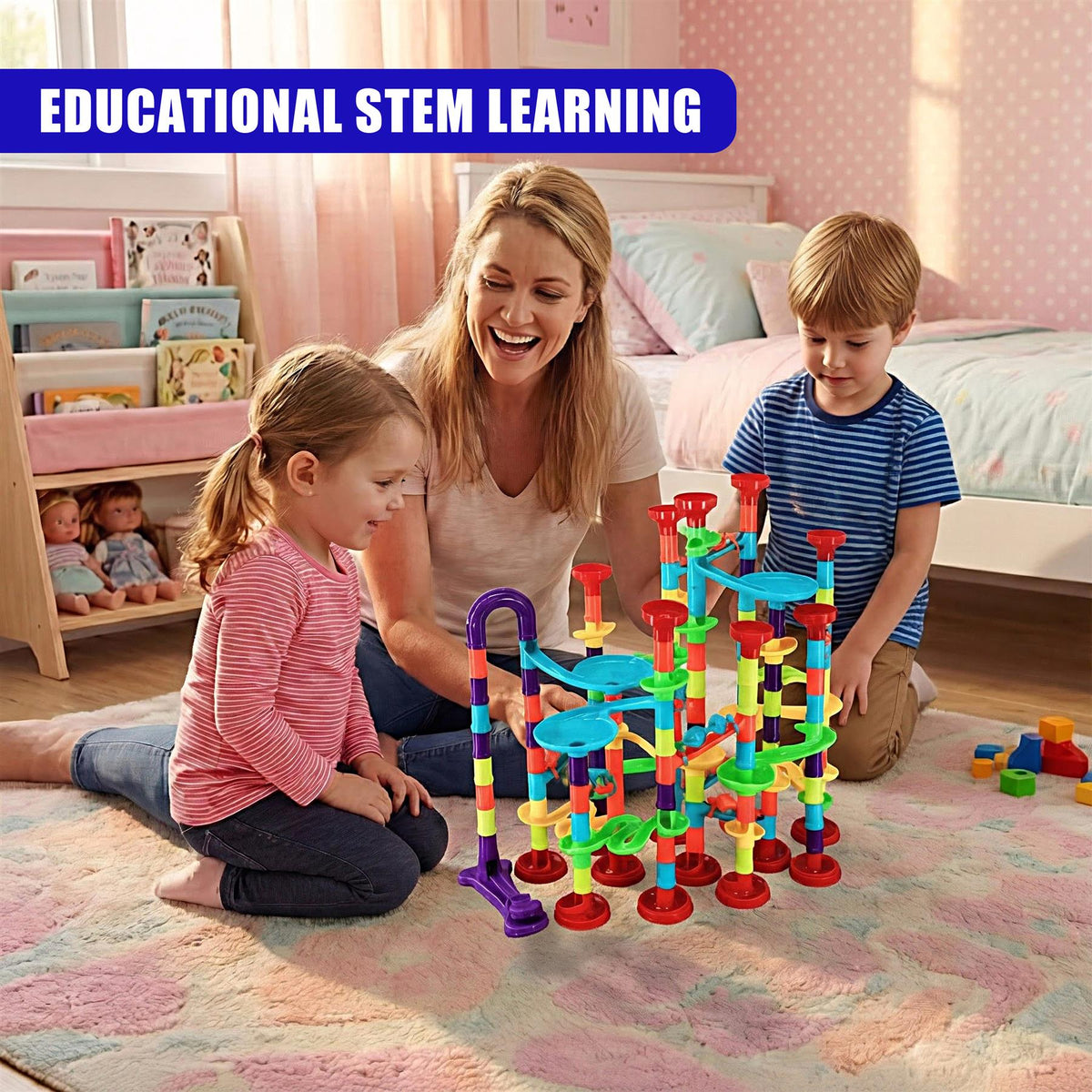 Pvc Marble Run 197 pieces Marble Run Set - Multi-Coloured - Toy - Race Track - Plastic ...