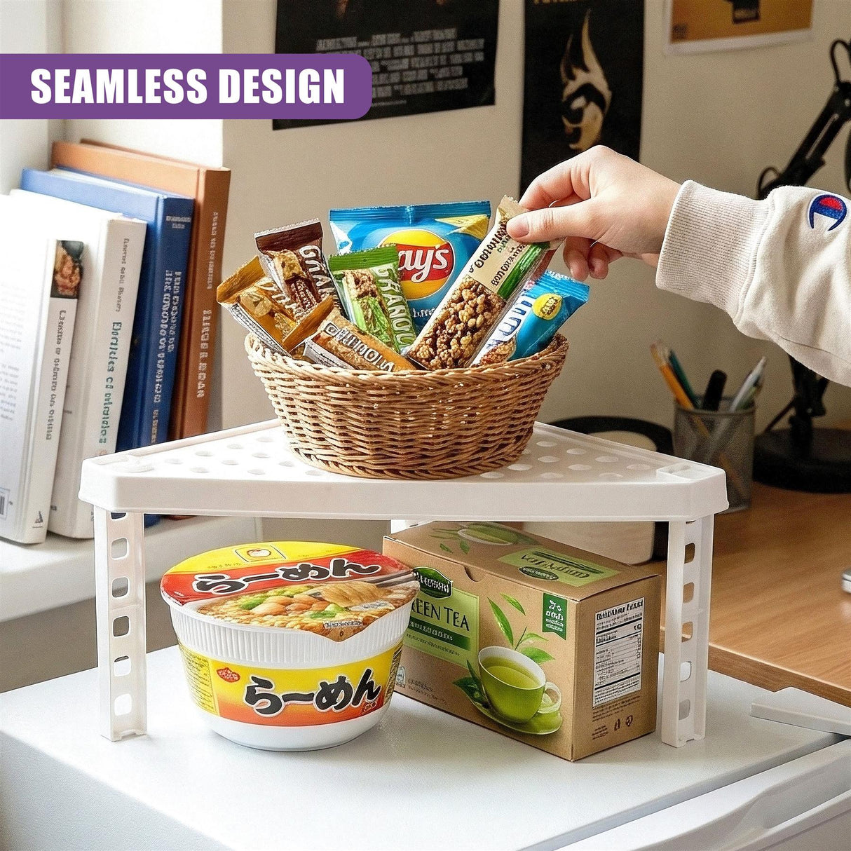 Stackable Corner Shelf Insert