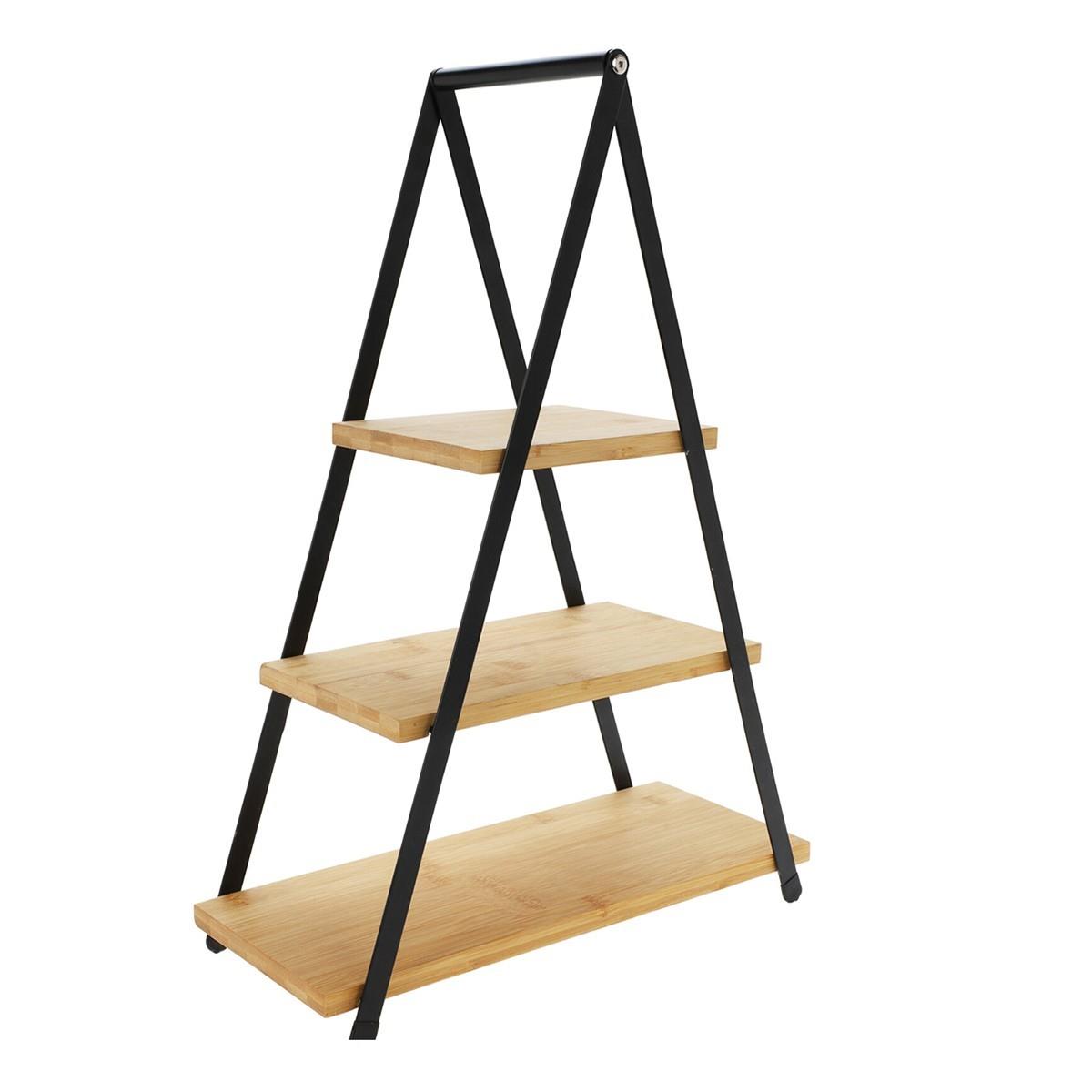 3 Tier Bamboo Serving Stand