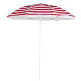 Red Striped Parasol