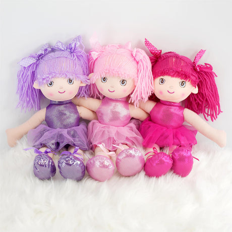 Ballerina Rag Doll 16" by BiBi Doll - UKBuyZone