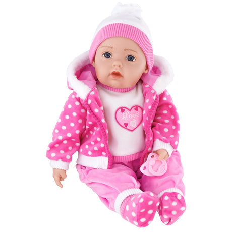 Candy Pink Bibi Baby Doll Toy With Dummy & Sounds by BiBi Doll - UKBuyZone