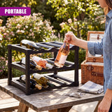 3 Tier Stackable 12 Bottle Wine Storage Rack