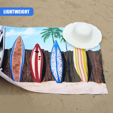 Surfboards Design Large Towel by Geezy - UKBuyZone