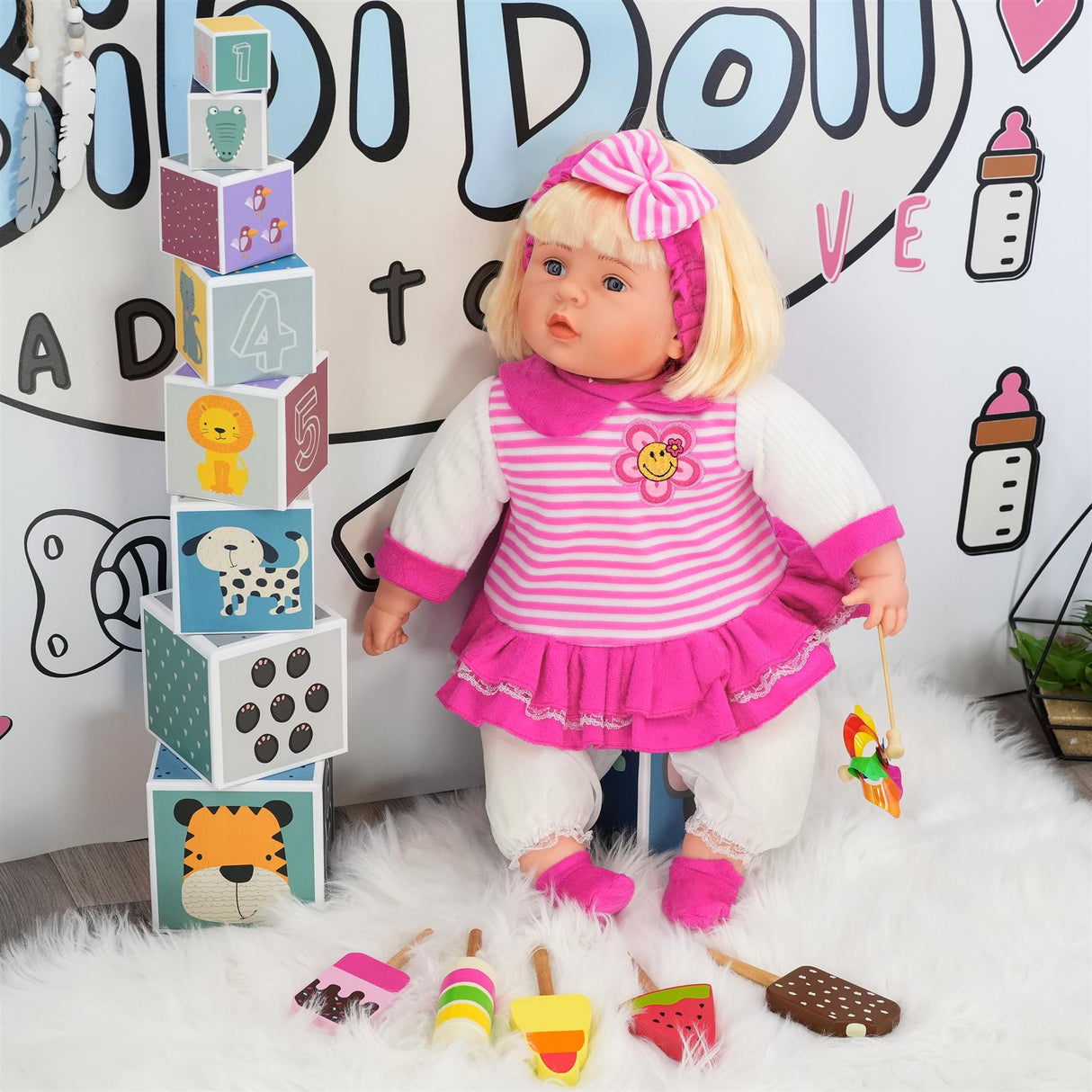 BiBI Chubby Baby Girl Doll (60 cm / 24") by BiBi Doll - UKBuyZone