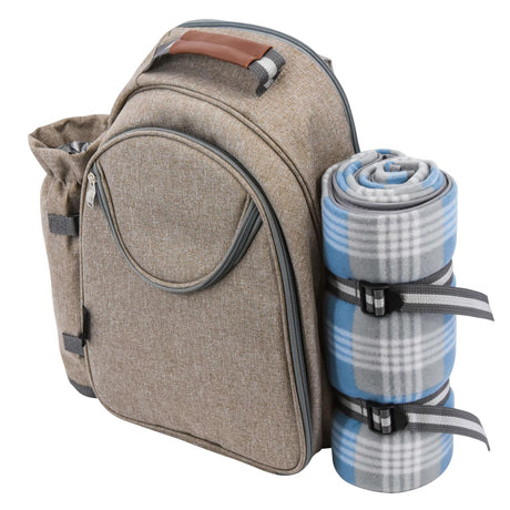 2 Person Picnic Cooler Backpack with Blanket by Geezy - UKBuyZone