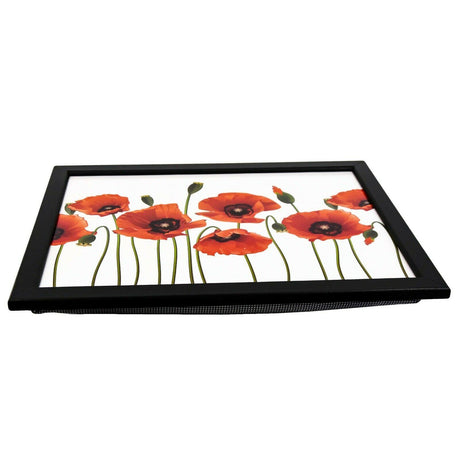 Poppies Lap Tray With Bean Bag Cushion by Geezy - UKBuyZone