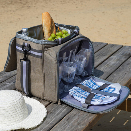 4 Person Picnic Hamper Bag by GEEZY - UKBuyZone