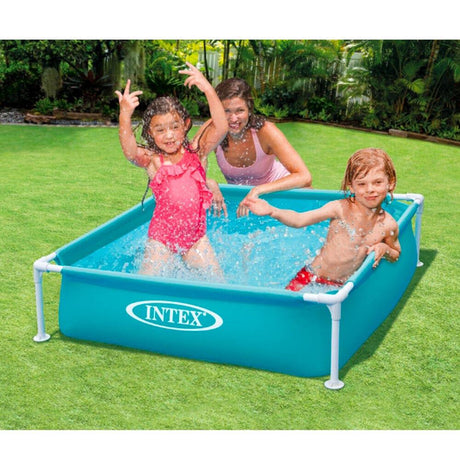 Intex Mini Frame Compact Pool - Blue - Above Ground 122 X 122 Cm by Intex - UKBuyZone