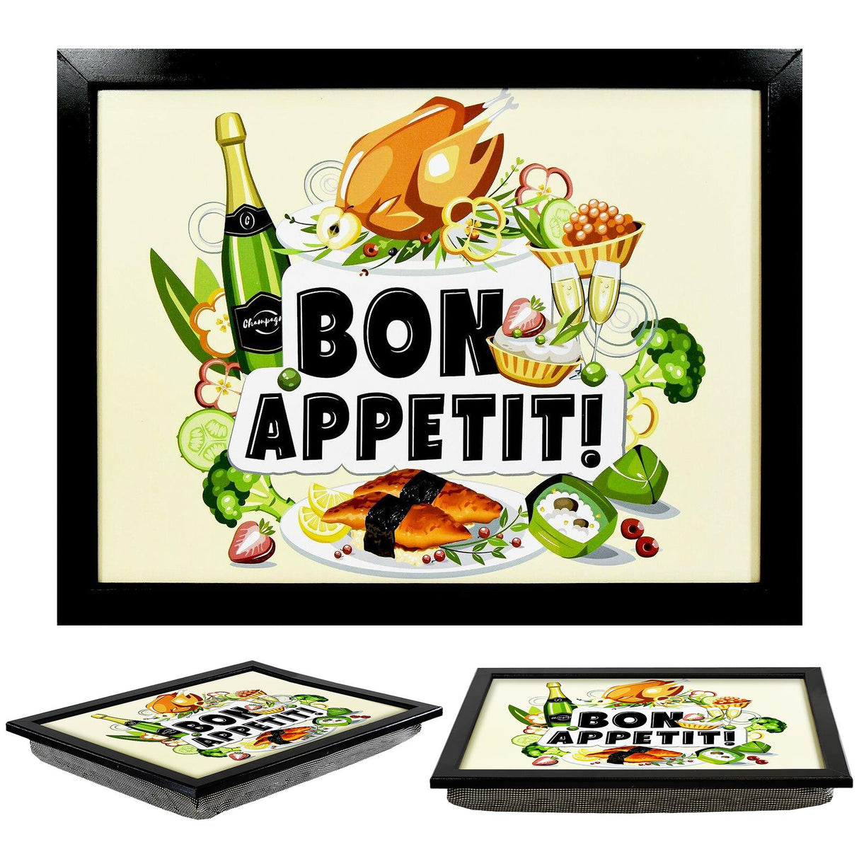 Lap Tray With Bean Bag Cushion (Bon Appetit)