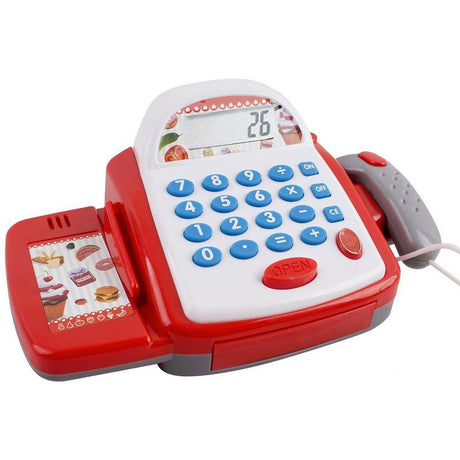 White & Red Cash Register Toy by The Magic Toy Shop - UKBuyZone