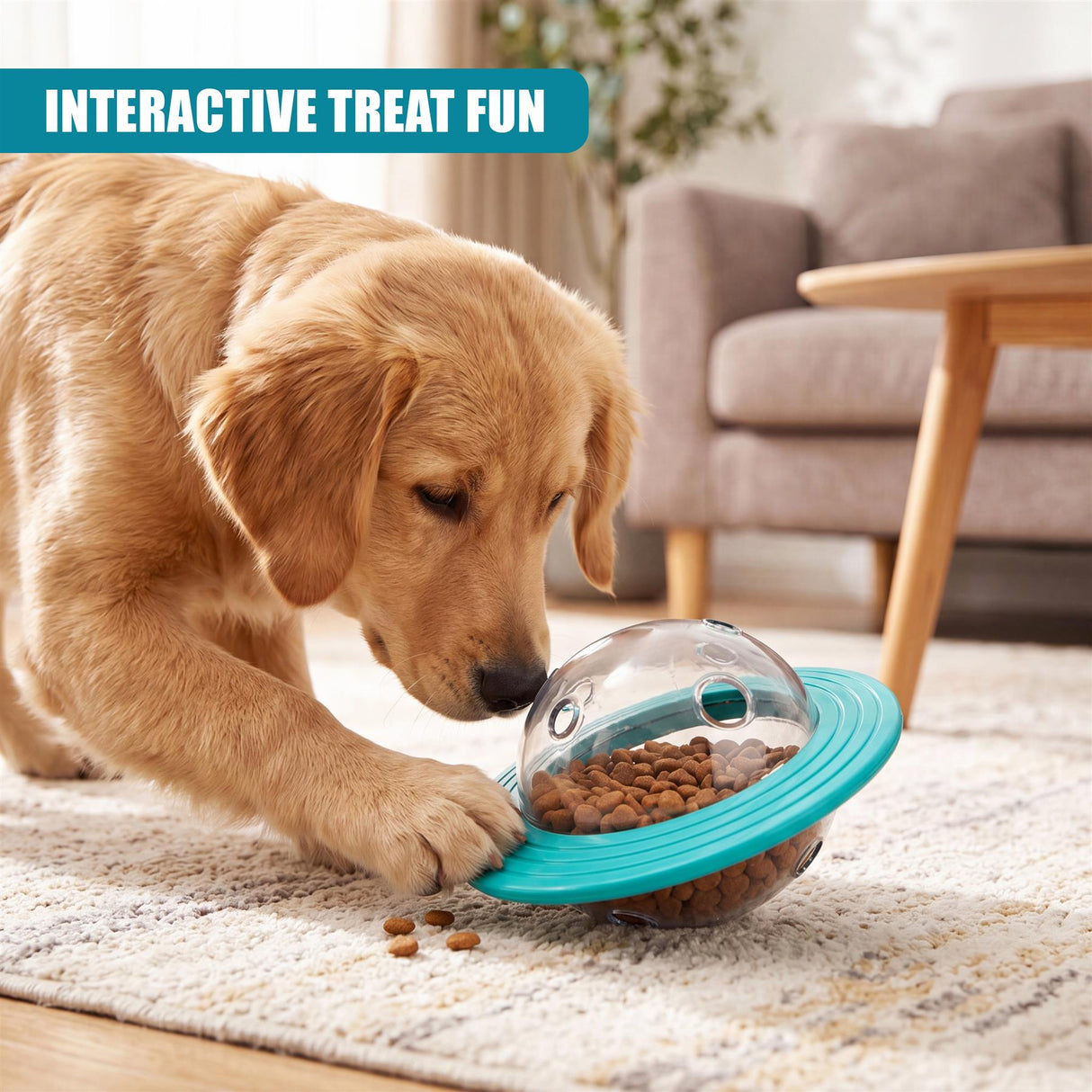 Pet Treat Dispenser Ball Toy