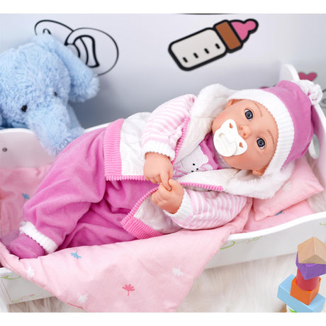 White Coat Bibi Baby Doll Toy With Dummy & Sounds by BiBI Doll - UKBuyZone