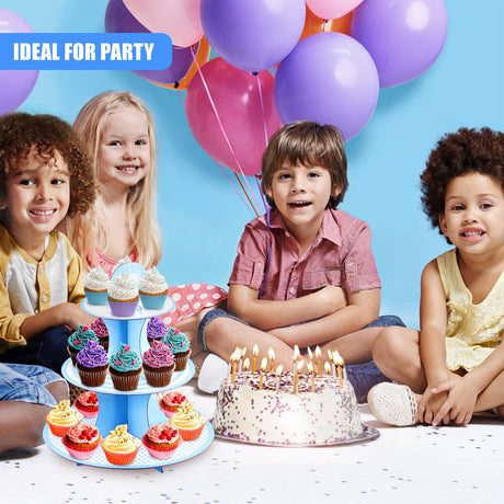 3 Tier Cardboard Cupcake Stand by GEEZY - UKBuyZone