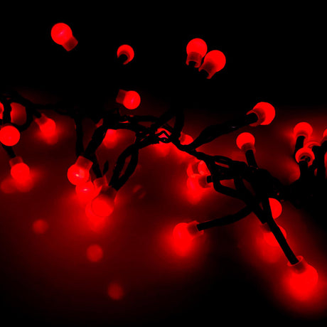 200 Berry Christmas LED Lights Red by Geezy - UKBuyZone