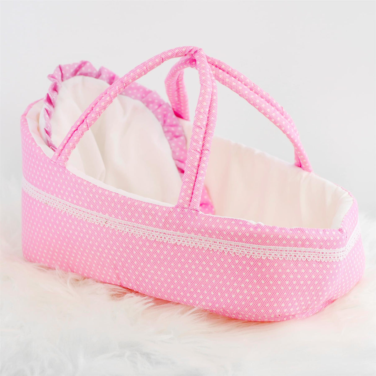 Pink Baby Doll Carry Cot (38 cm / 15")