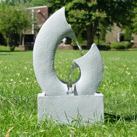 Horn Water Feature Outdoor With LED by GEEZY - UKBuyZone