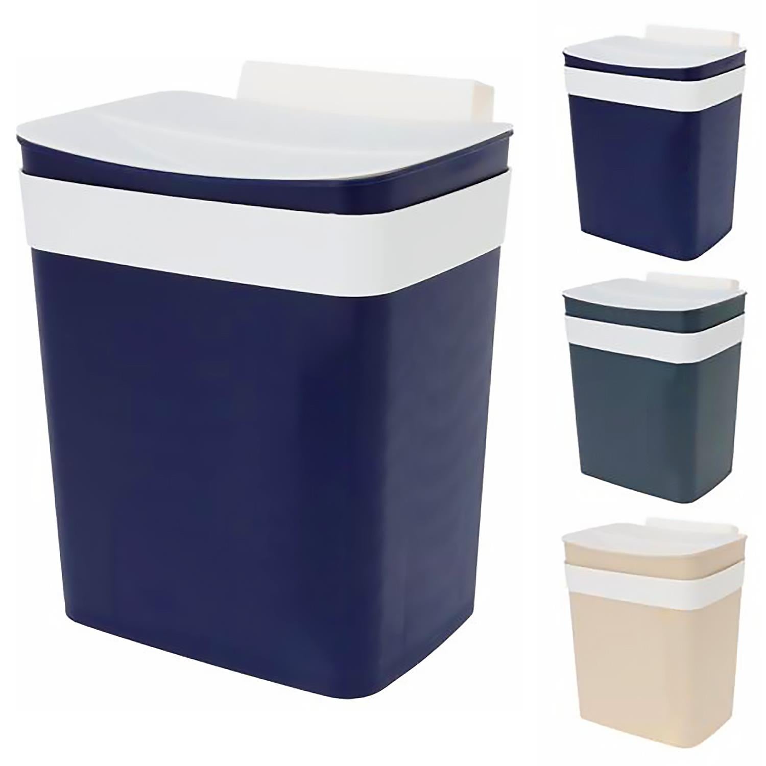 Hanging Kitchen Waste Bin with Lid 4L by Geezy - UKBuyZone