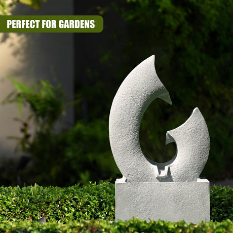 Horn Water Feature Outdoor With LED by GEEZY - UKBuyZone