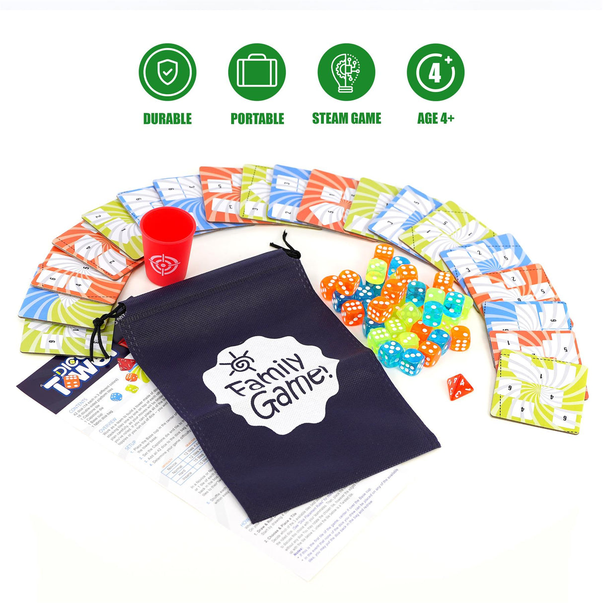 Dice Tower Balancing Board Game