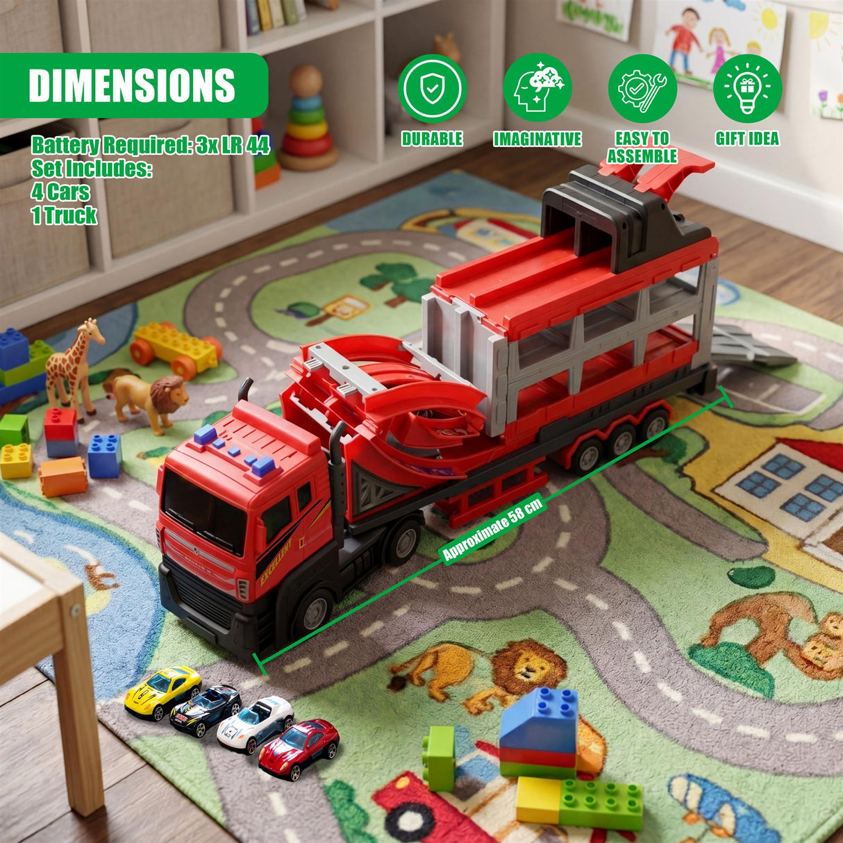 Transport Catapult Truck with 4 Cars