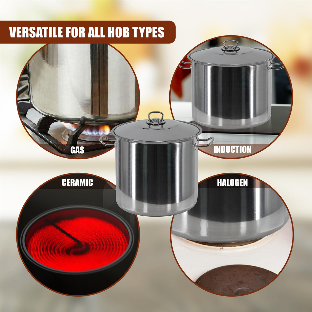 Arian Gastro Stock Pot - 21 Litre