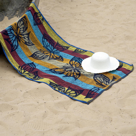 Large Multicoloured Beach Towels by Geezy - UKBuyZone